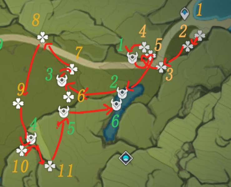 原神蒙德逐月符宝箱在哪