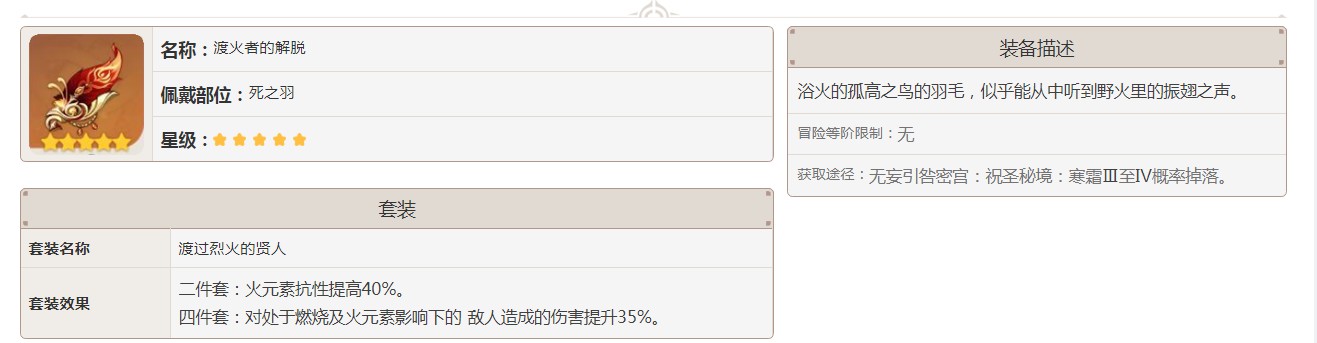 原神渡火者的解脱怎么获得