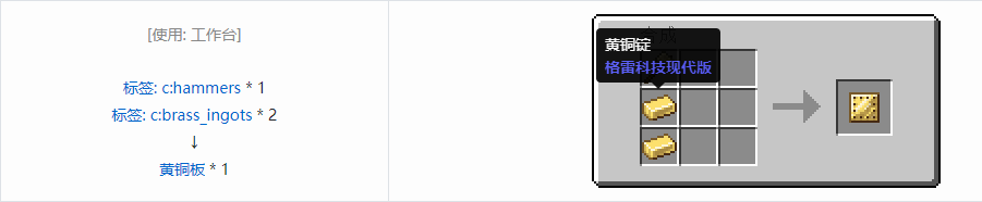 我的世界格雷科技现代版板合成表大全