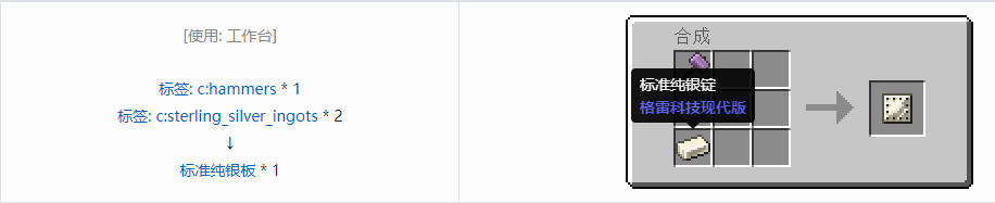 我的世界格雷科技现代版板合成表大全