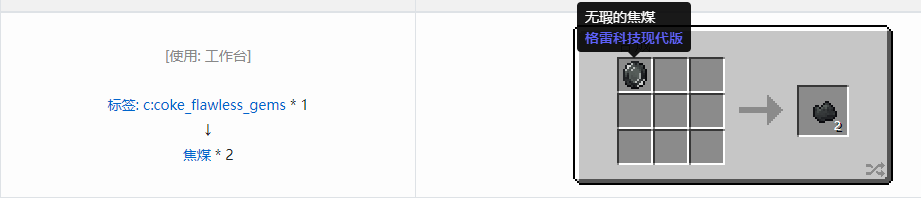 我的世界格雷科技现代版宝石合成表大全