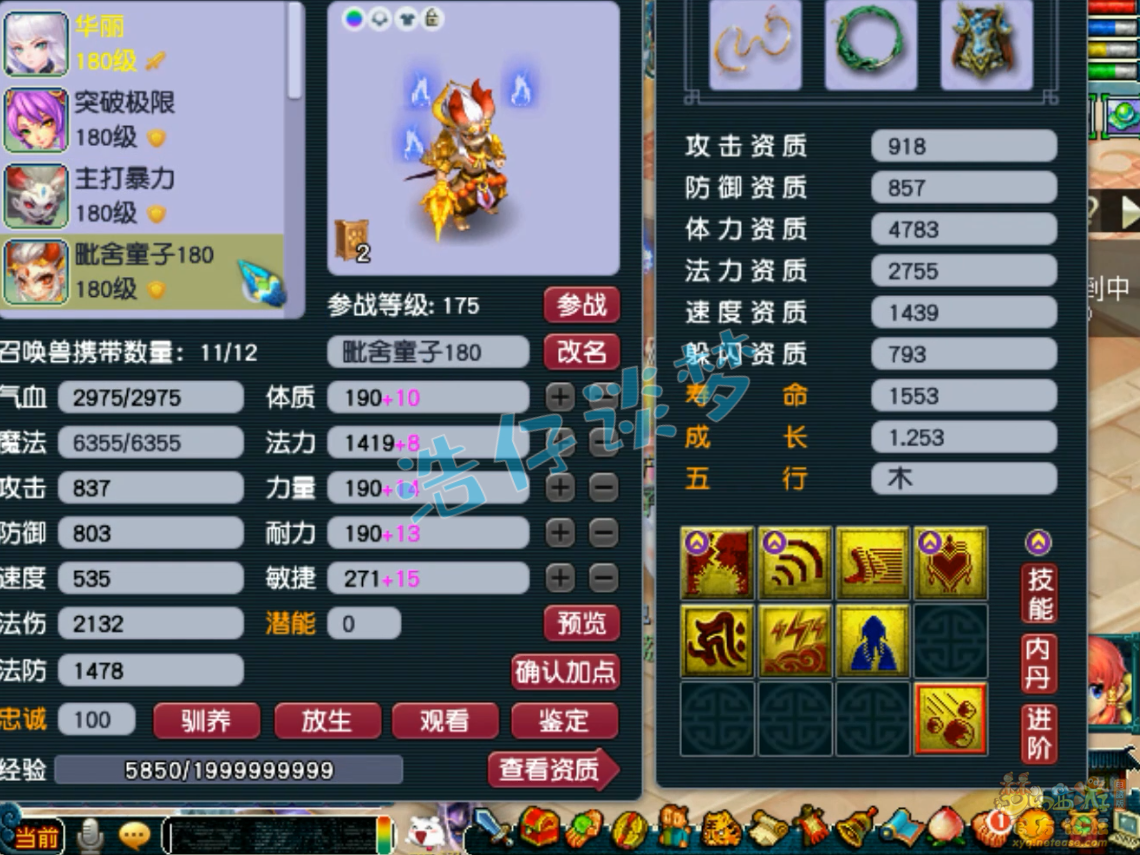 梦幻西游不磨神木林175级装备展示图