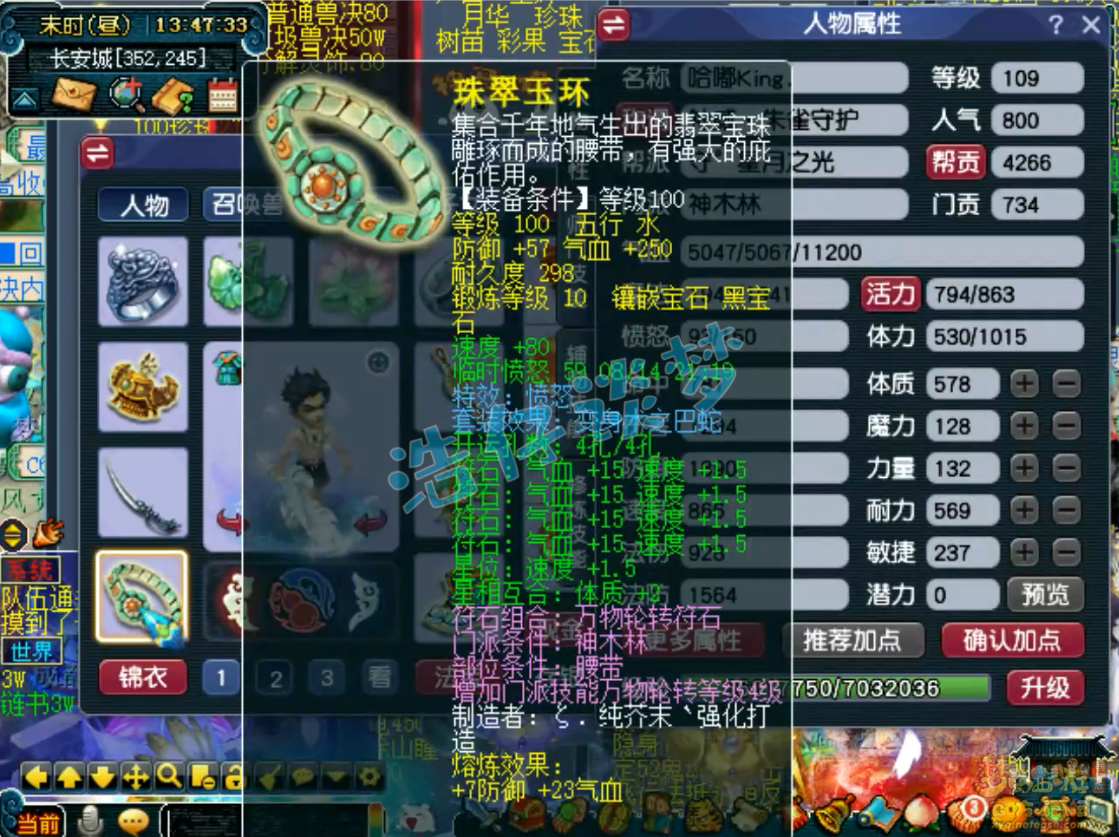 梦幻西游奶神木林109装备展示图