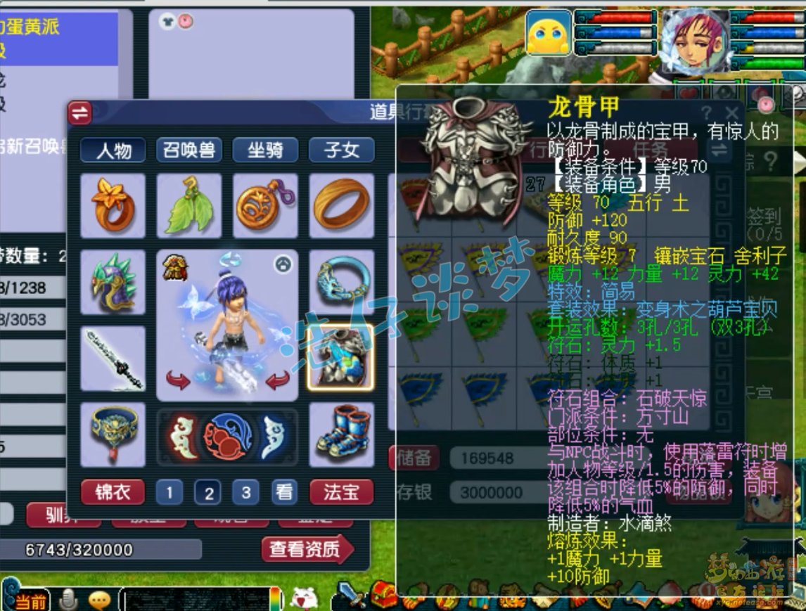 梦幻西游69级魔方寸山任务装备展示图