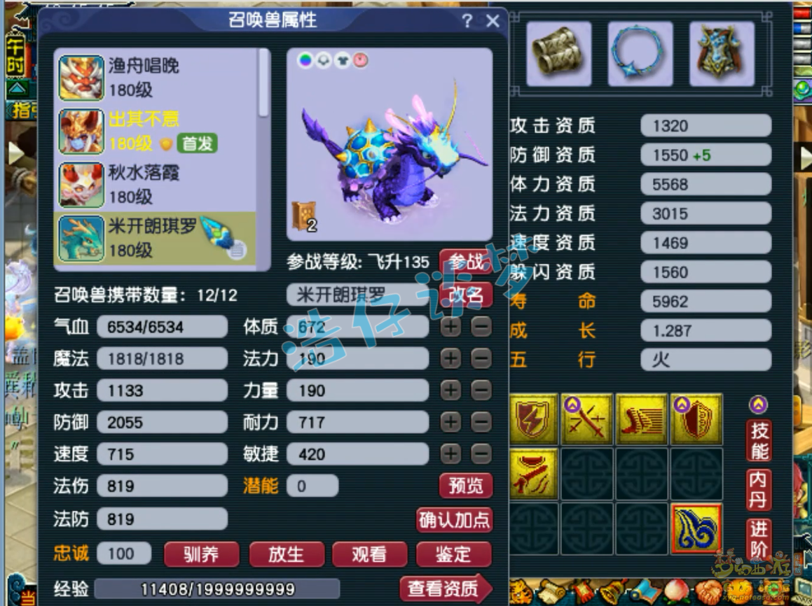 梦幻西游175级魔方寸山装备展示图