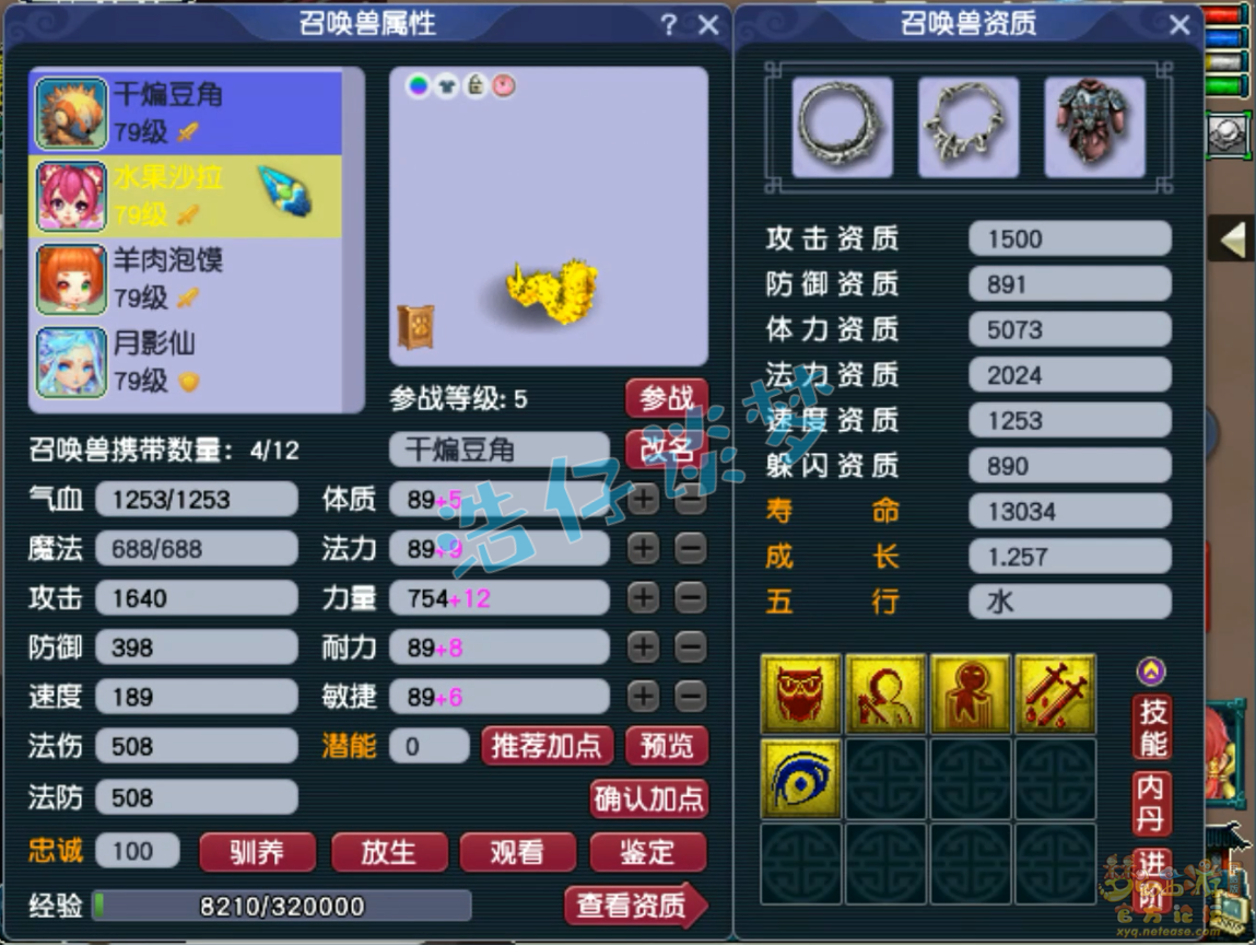 梦幻西游69级竞速方寸山装备展示图