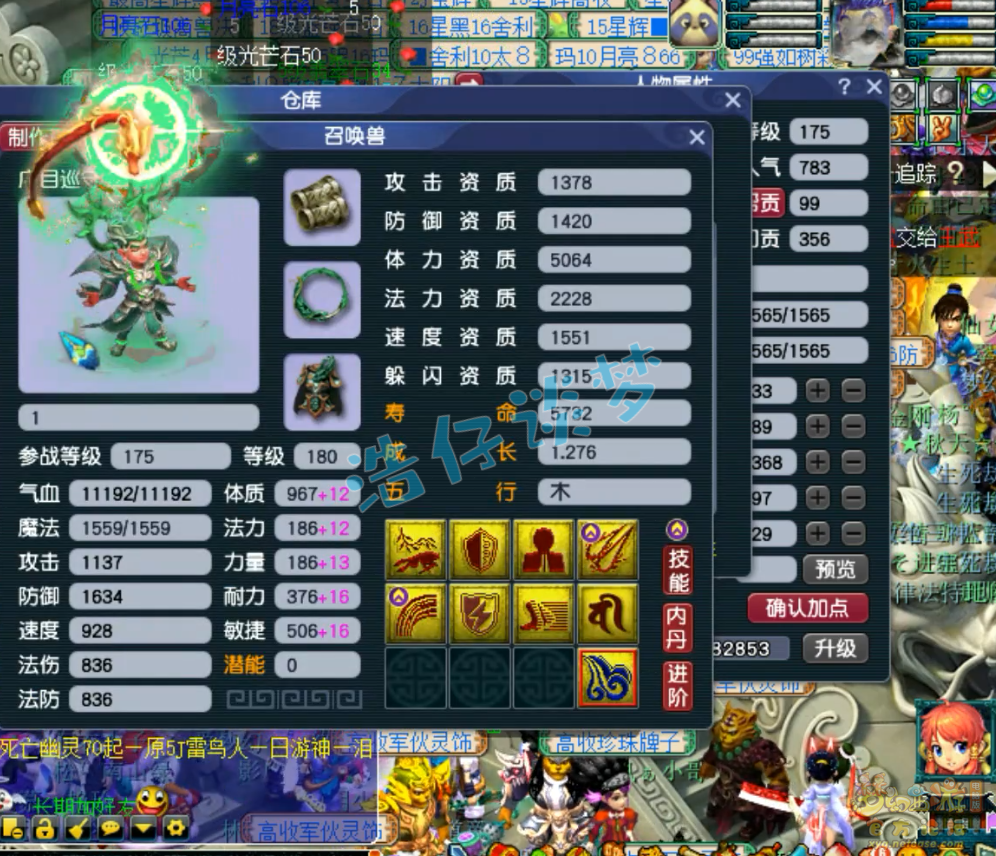 梦幻西游服战175花果山装备展示图