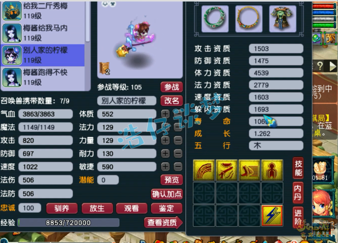 梦幻西游九黎城109装备展示图