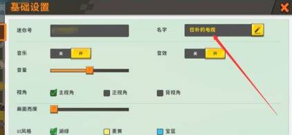 迷你世界怎么才能改名字