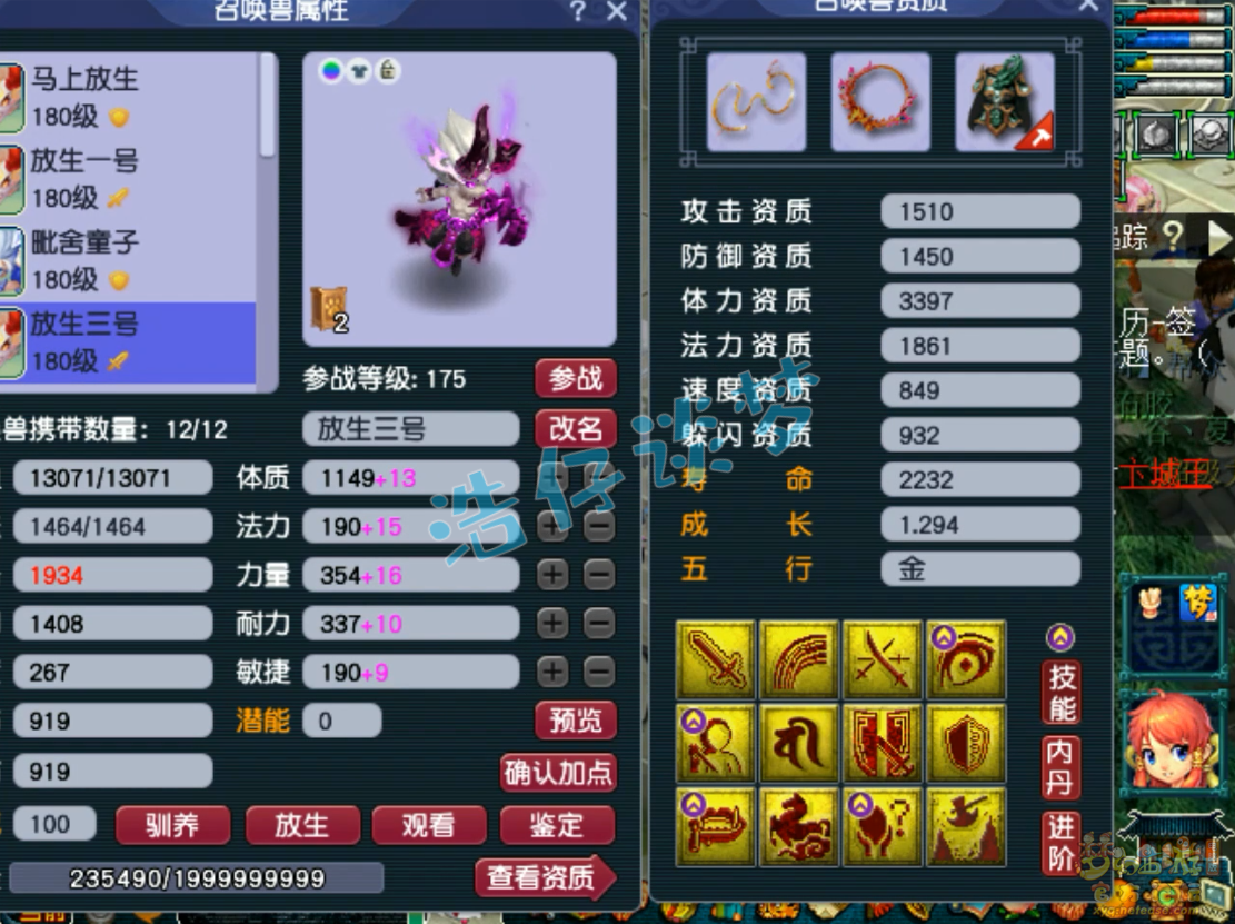 梦幻西游175服战凌波城装备展示图