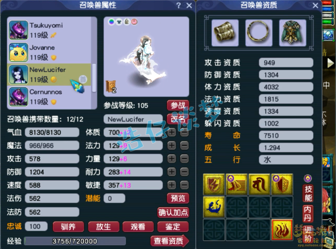 梦幻西游109级竞速龙宫装备展示图