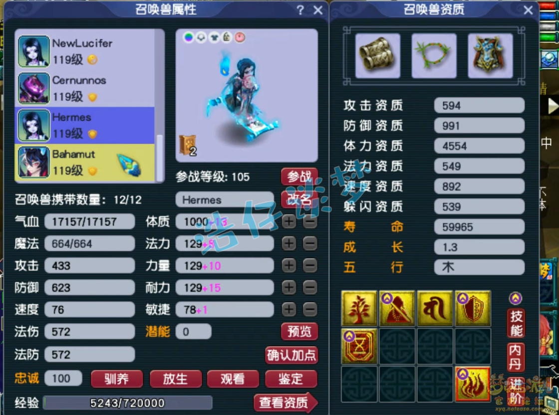 梦幻西游109级竞速龙宫装备展示图