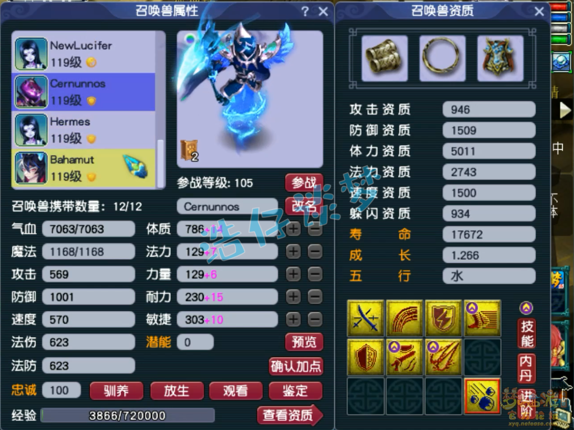 梦幻西游109级竞速龙宫装备展示图