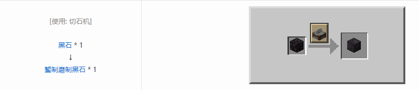 我的世界錾制磨制黑石有什么用