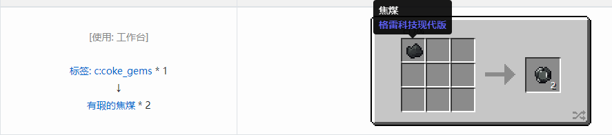 我的世界格雷科技现代版有瑕宝石合成表大全