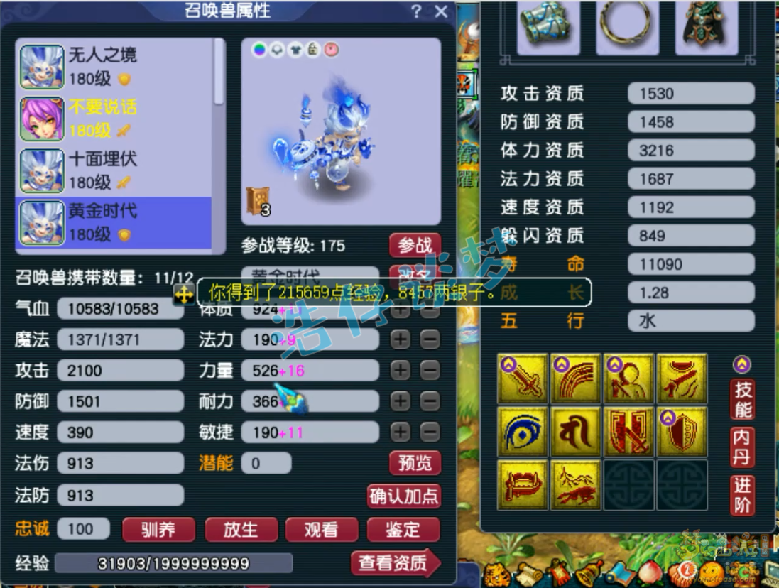 梦幻西游竞速龙宫装备175级展示图