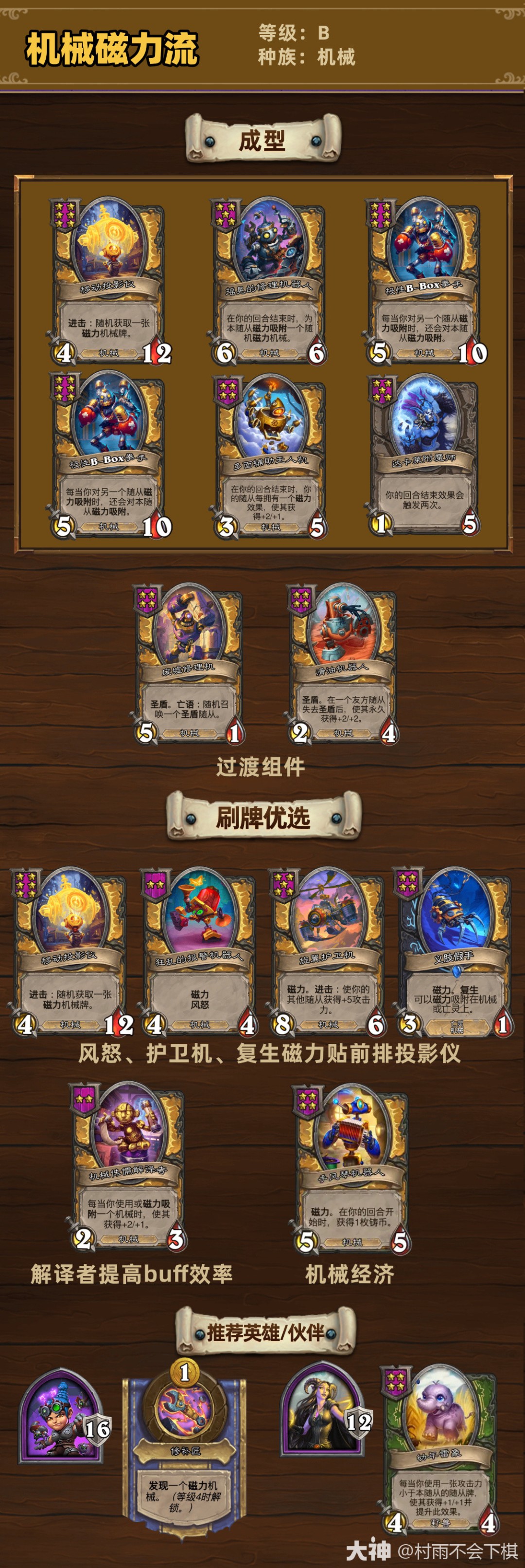 炉石传说33.6.2酒馆战棋机械磁力流玩法攻略