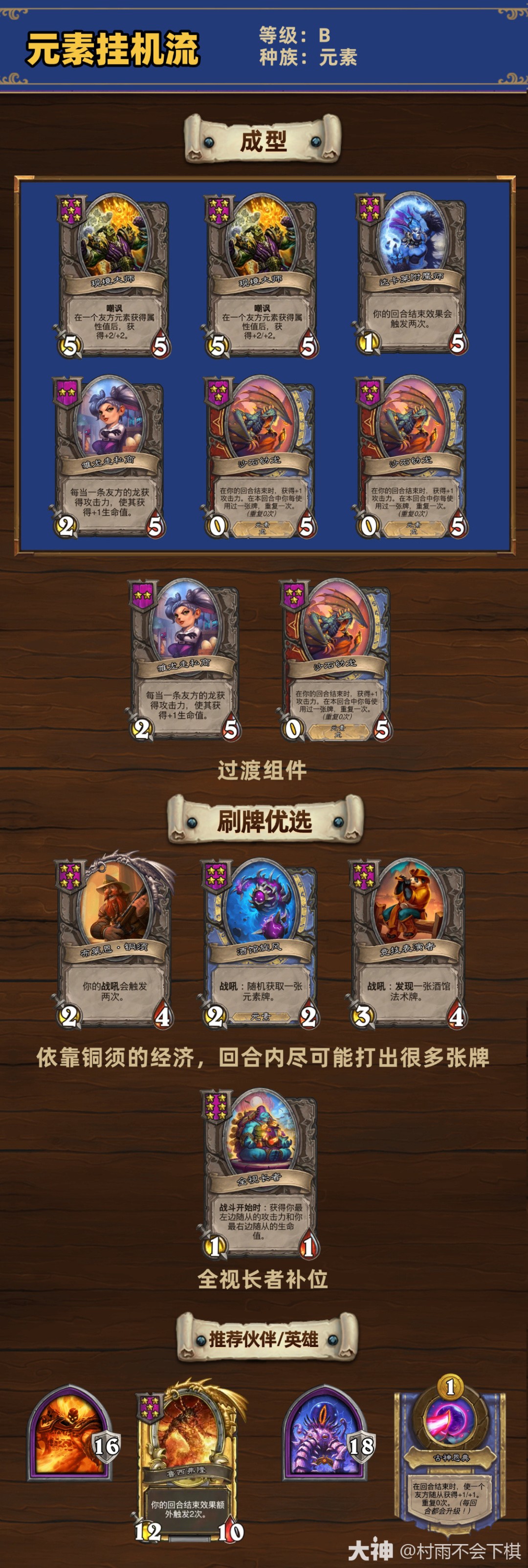 炉石传说33.6.2酒馆战棋元素挂机流玩法攻略