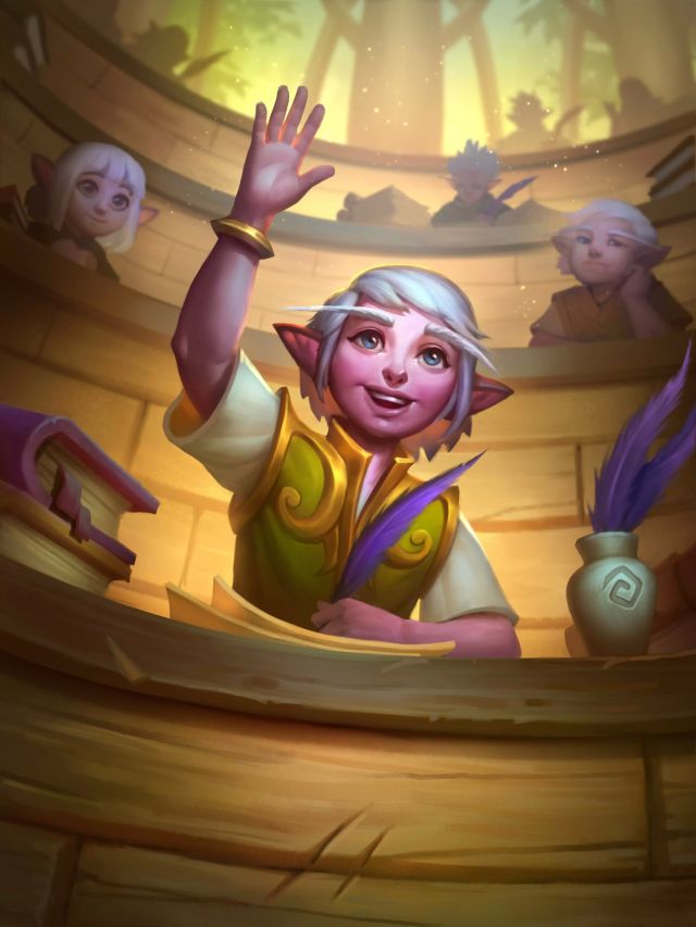 炉石传说上层精灵教师卡牌图鉴