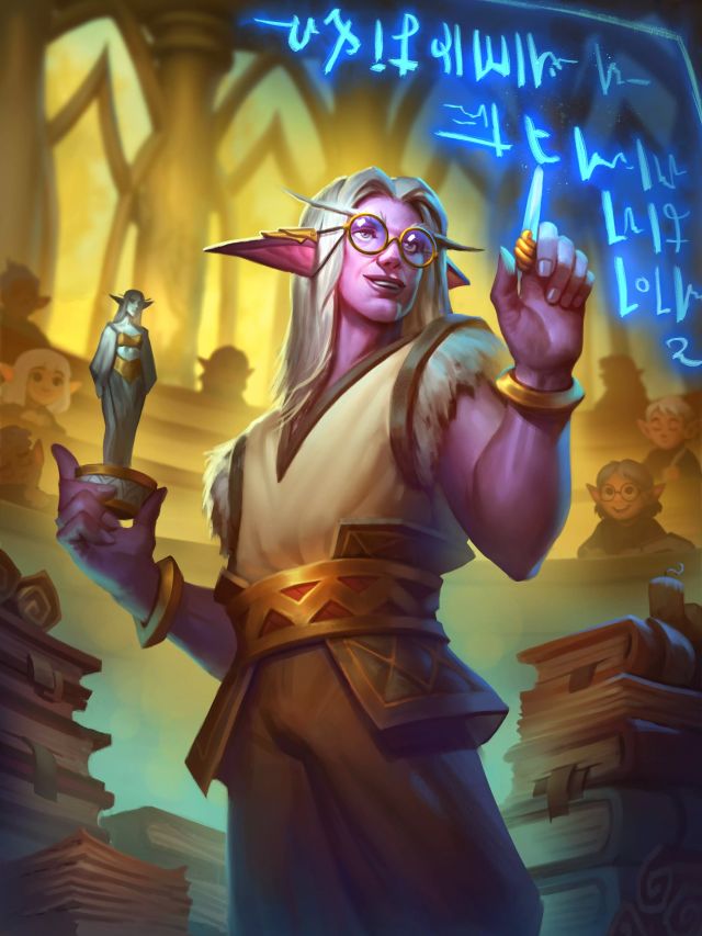 炉石传说上层精灵教师卡牌图鉴