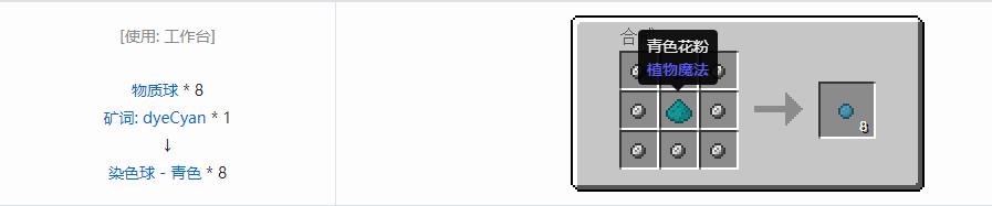 我的世界应用能源2染色球合成表大全