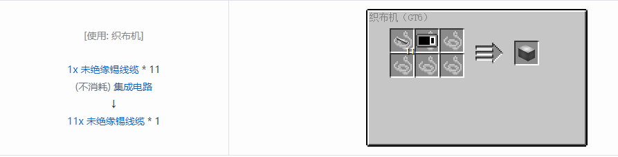 我的世界格雷科技6 11x 未绝缘线缆合成表大全