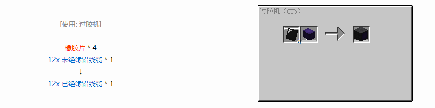 我的世界格雷科技6 12x 已绝缘线缆合成表大全
