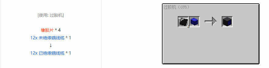 我的世界格雷科技6 12x 已绝缘线缆合成表大全