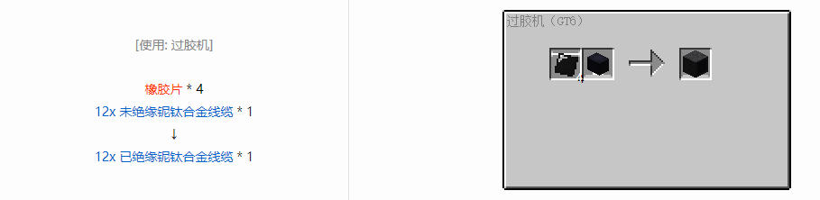 我的世界格雷科技6 12x 已绝缘线缆合成表大全