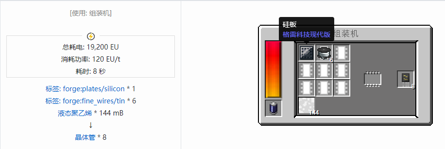 我的世界格雷科技现代版器件合成表大全