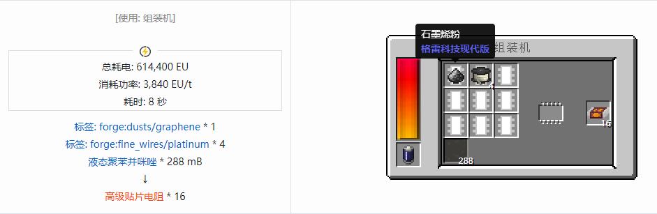 我的世界格雷科技现代版器件合成表大全
