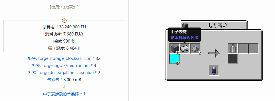 我的世界格雷科技现代版器件合成表大全