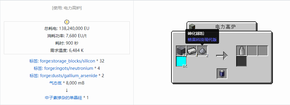 我的世界格雷科技现代版器件合成表大全