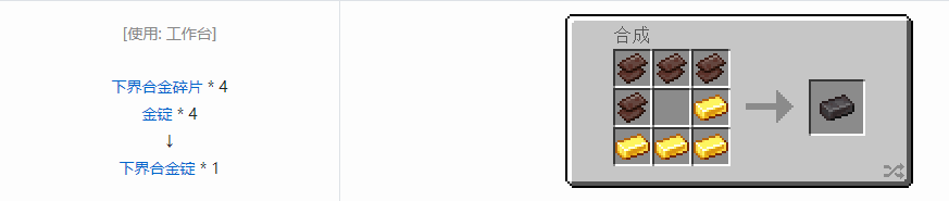 我的世界下界合金锭有什么用2025