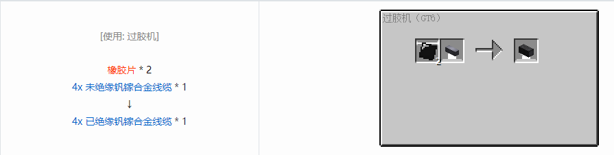 我的世界格雷科技6 4x 已绝缘线缆合成表大全