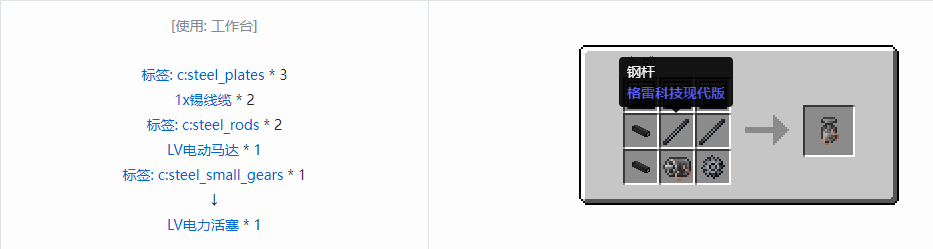 我的世界格雷科技现代版组件合成表大全