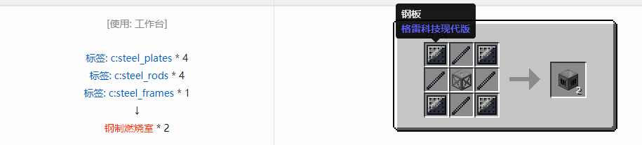 我的世界格雷科技现代版方块合成表大全