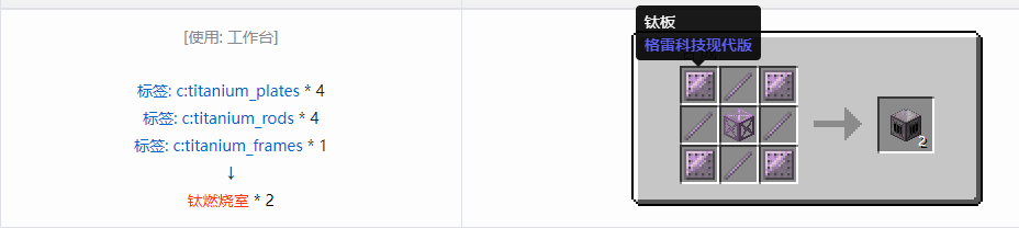 我的世界格雷科技现代版方块合成表大全