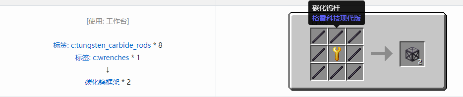 我的世界格雷科技现代版方块合成表大全