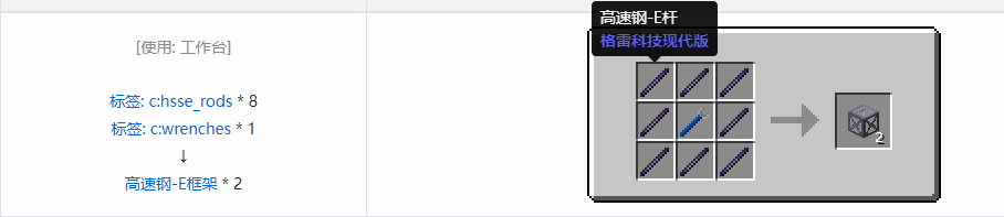 我的世界格雷科技现代版方块合成表大全