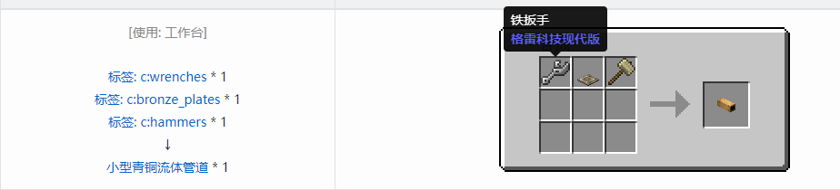 我的世界格雷科技现代版方块合成表大全