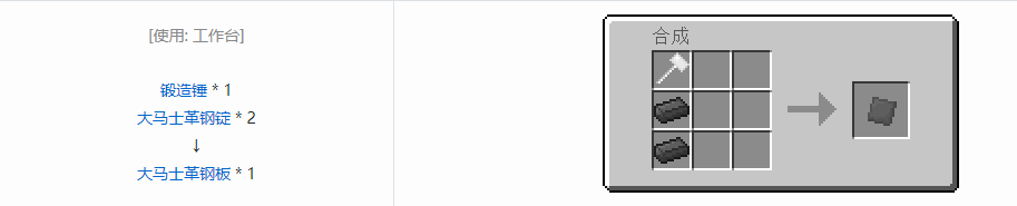 我的世界格雷科技5板合成表大全