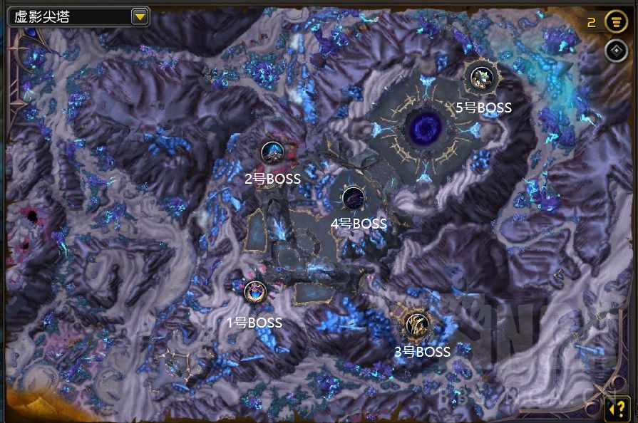 魔兽世界虚影尖塔地图一览