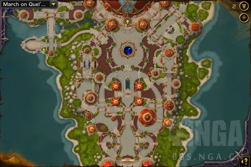 魔兽世界进军奎尔丹纳斯地图一览