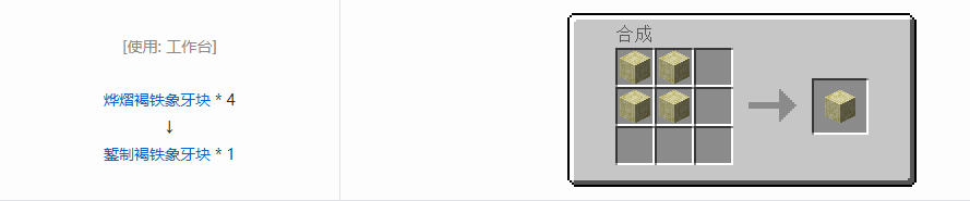 我的世界虚无世界3象牙块合成表大全