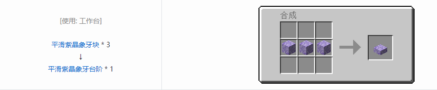 我的世界虚无世界3象牙块合成表大全