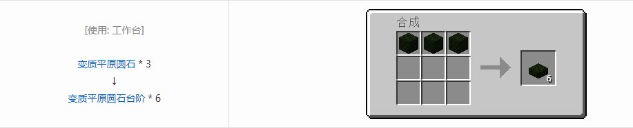 我的世界植物魔法台阶合成表大全