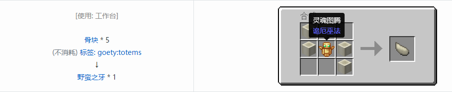 我的世界诡厄巫法材料合成表大全