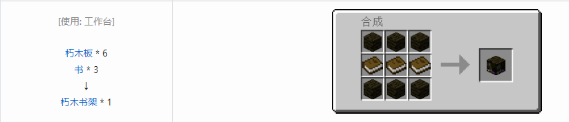 我的世界诡厄巫法朽木装饰方块合成表大全