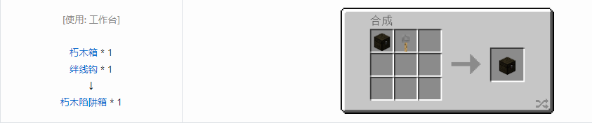 我的世界诡厄巫法朽木装饰方块合成表大全